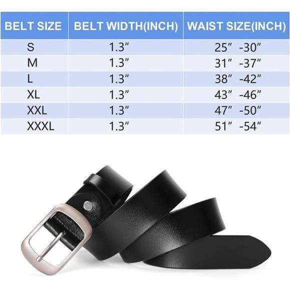 SUOSDEY Fashion Womens Leather Belts with Pin Buckle Waist Belt for Jeans Pants main image 5